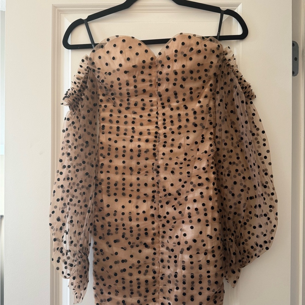 Secrets Dress in Dark Nude MAJORELLE from revolve - Picture 6 of 6